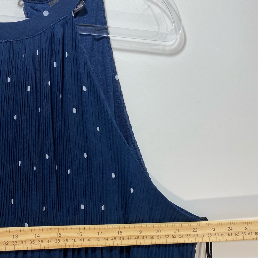 City Chic Plus Halter Chiffon Paris Spot Midi Dress Polka Dot Navy White XXL - Picture 7 of 11